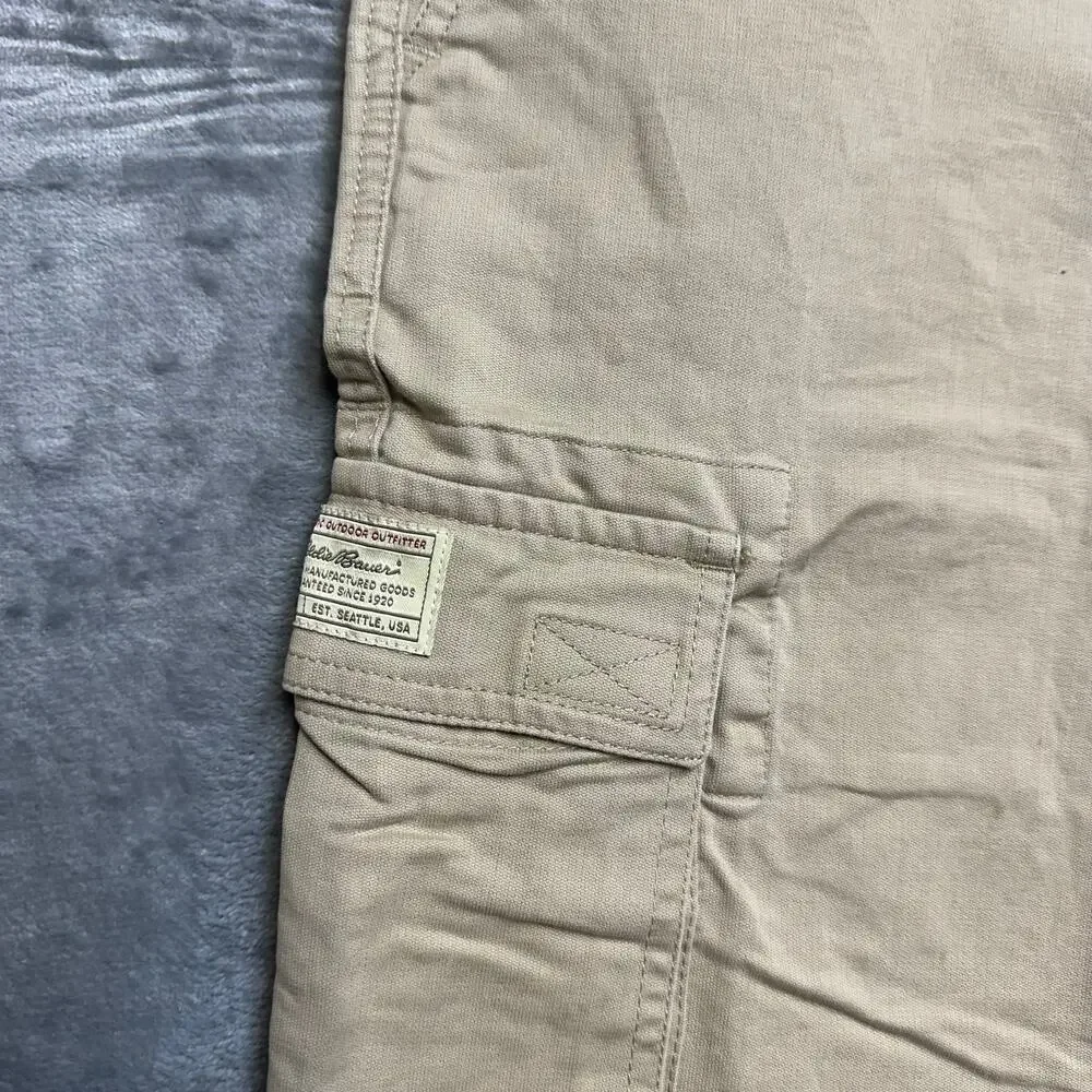 Eddie Bauer Authentic Outdoor‎ Outfitter Cargo Pants Men's Size 36x32 Beige